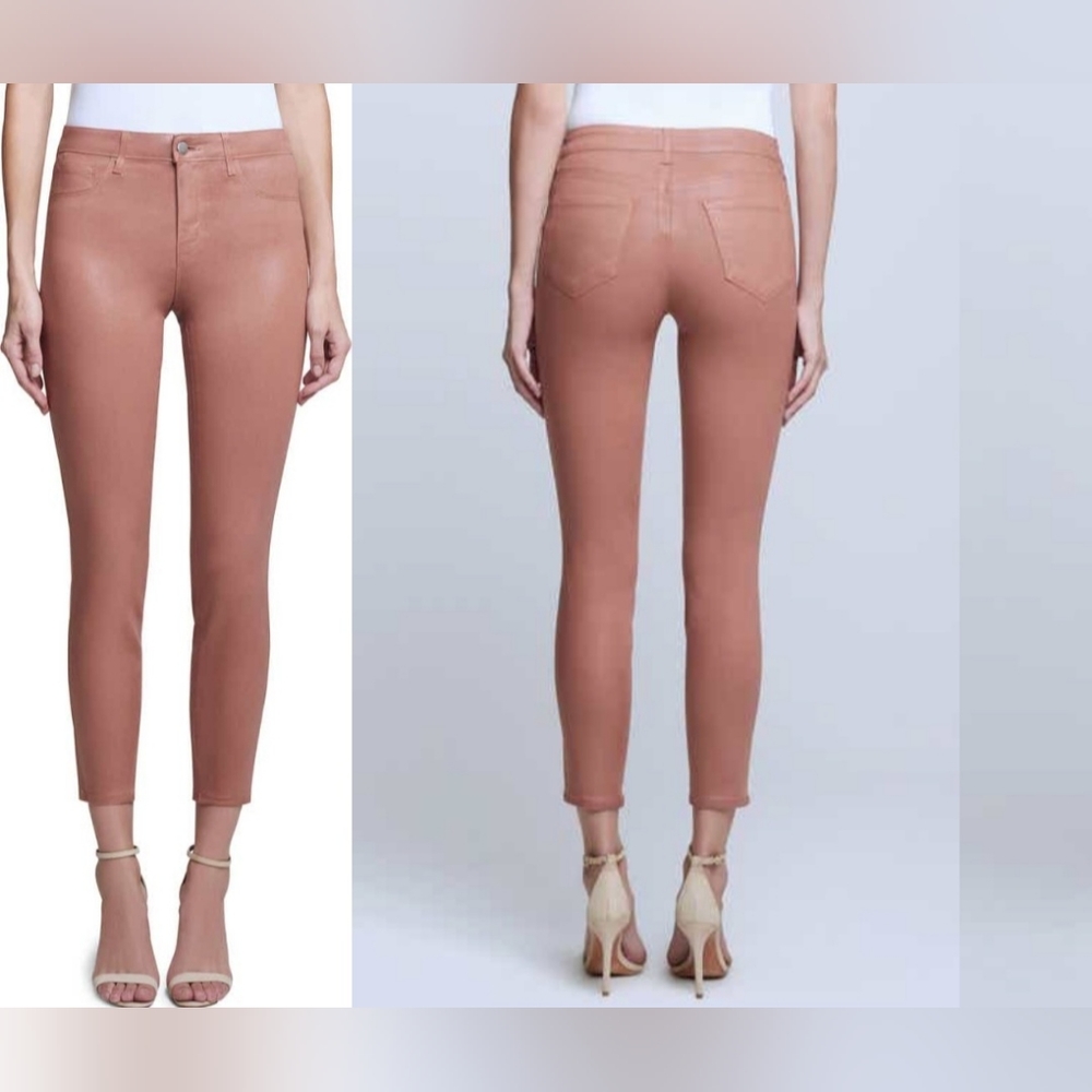 L'Agence Margot Skinny Coated Jeans